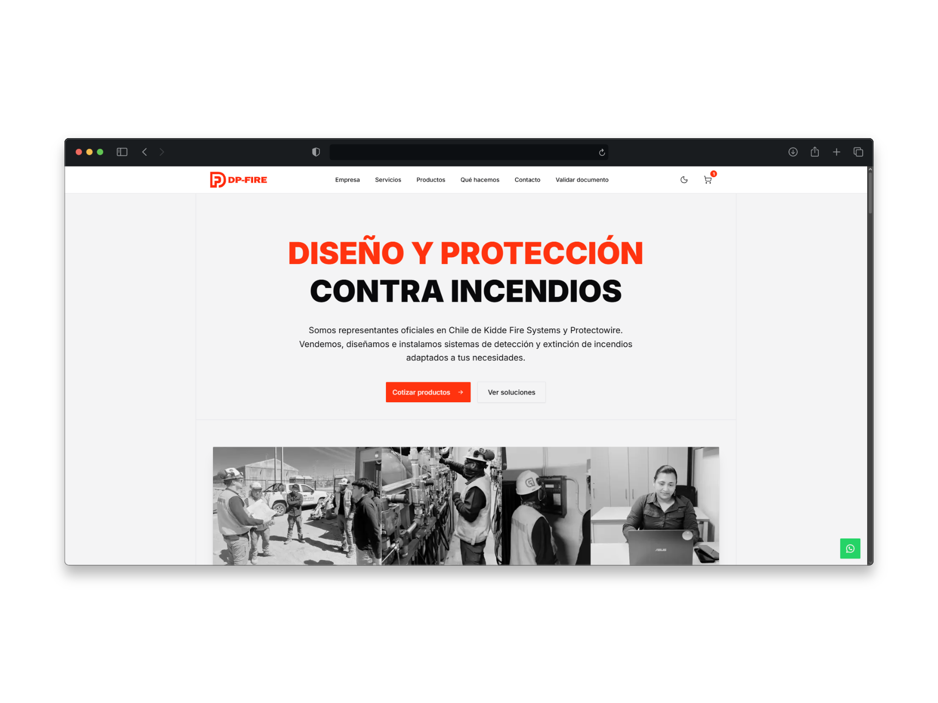 E-commerce B2B & Catálogo: DP-FIRE